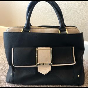 Steve Madden Black and Tan purse